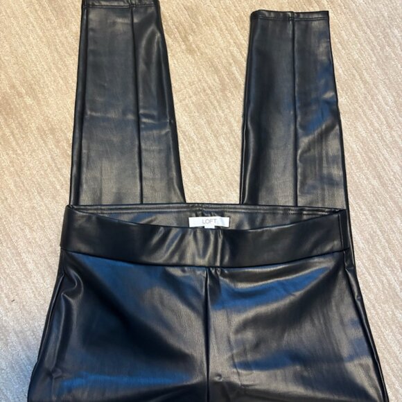 LOFT Faux Leather Leggings - M - Picture 3 of 5
